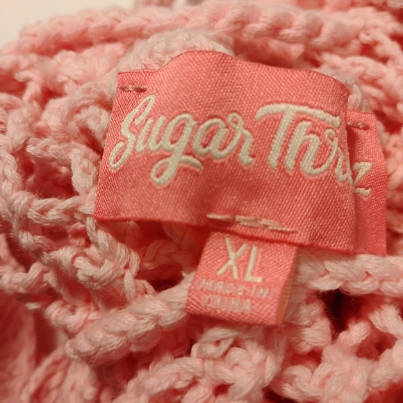 Sugar Thrillz Pink Crochet dress - Picture 2 of 2